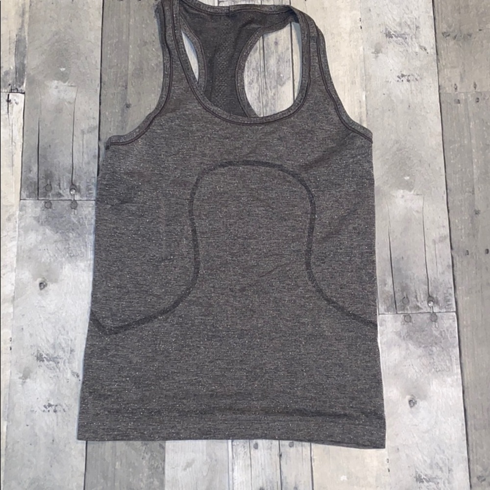 Lululemon grey glitter racer back
